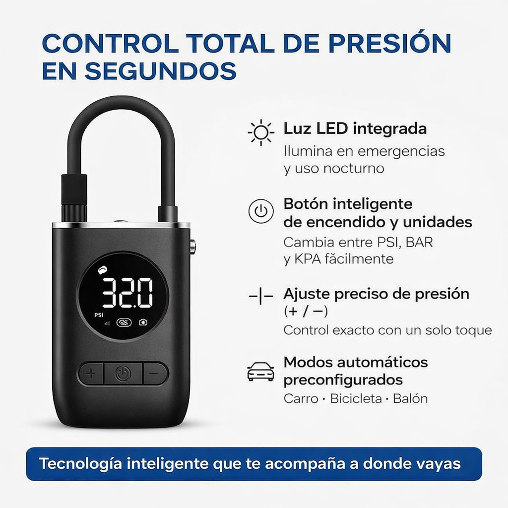 Inflador de llantas AeroForce™ + Envío gratis