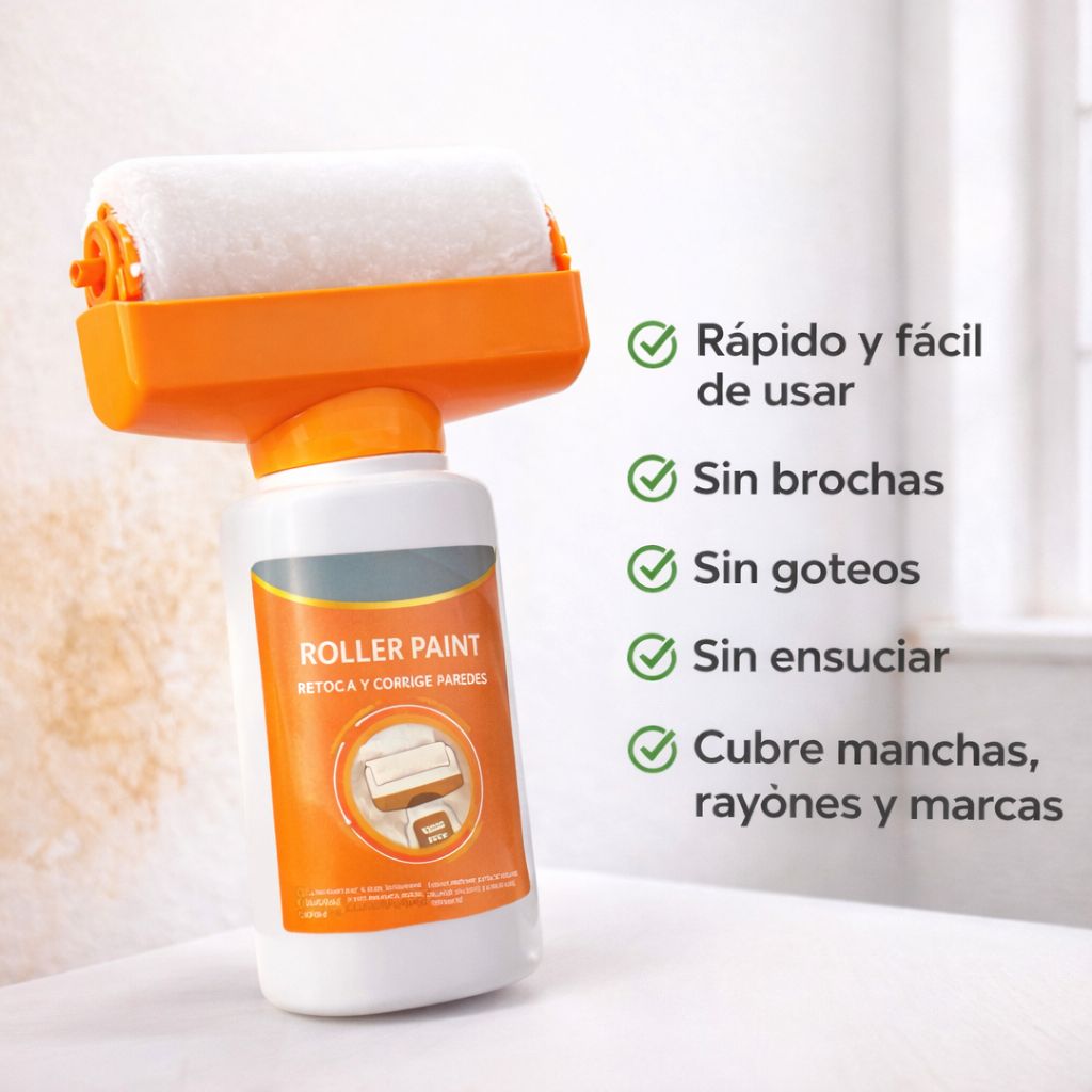 Roller Paint™, rodillo de pared + limpiador multifuncional
